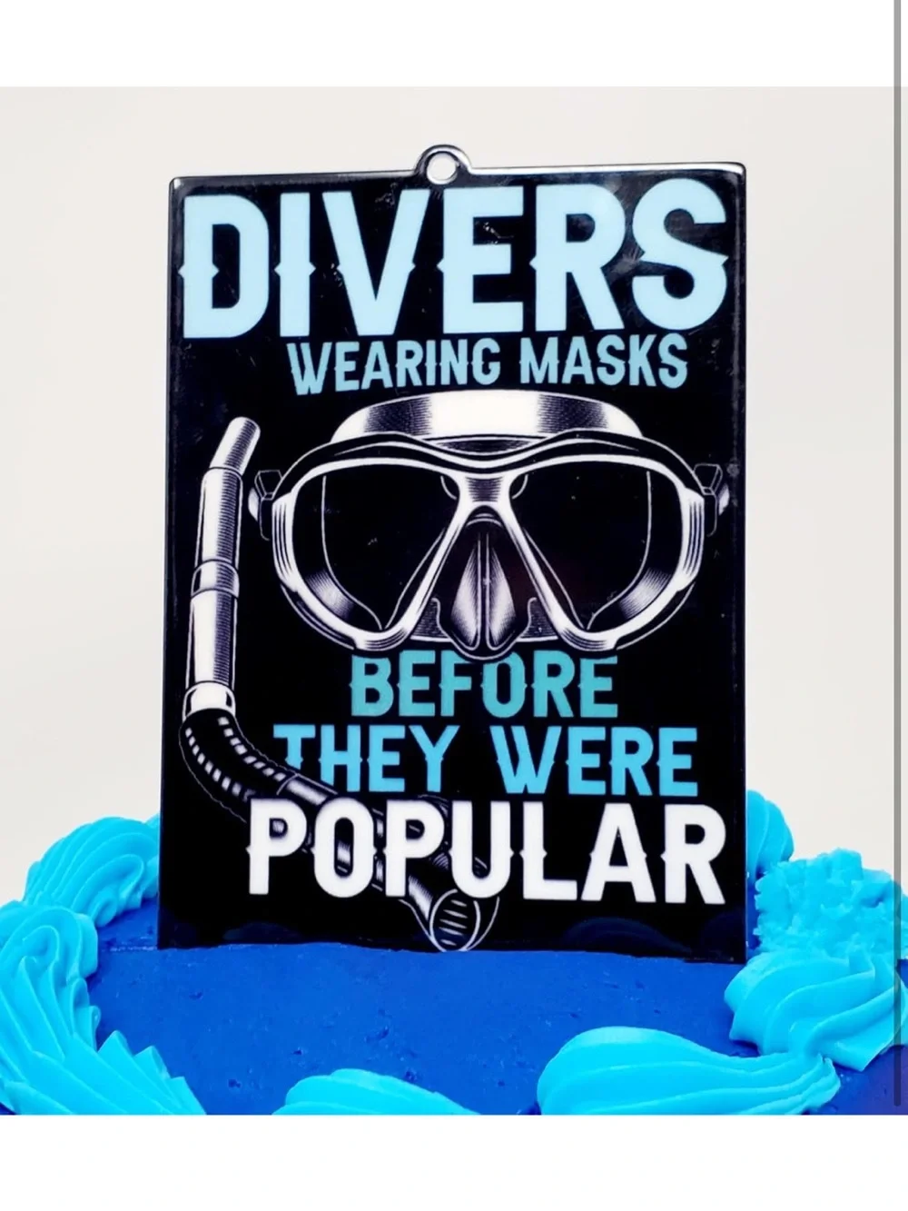 Diving Scuba 7 Piece Birthday Cake Topper Set Wearing Masks Before They Popular